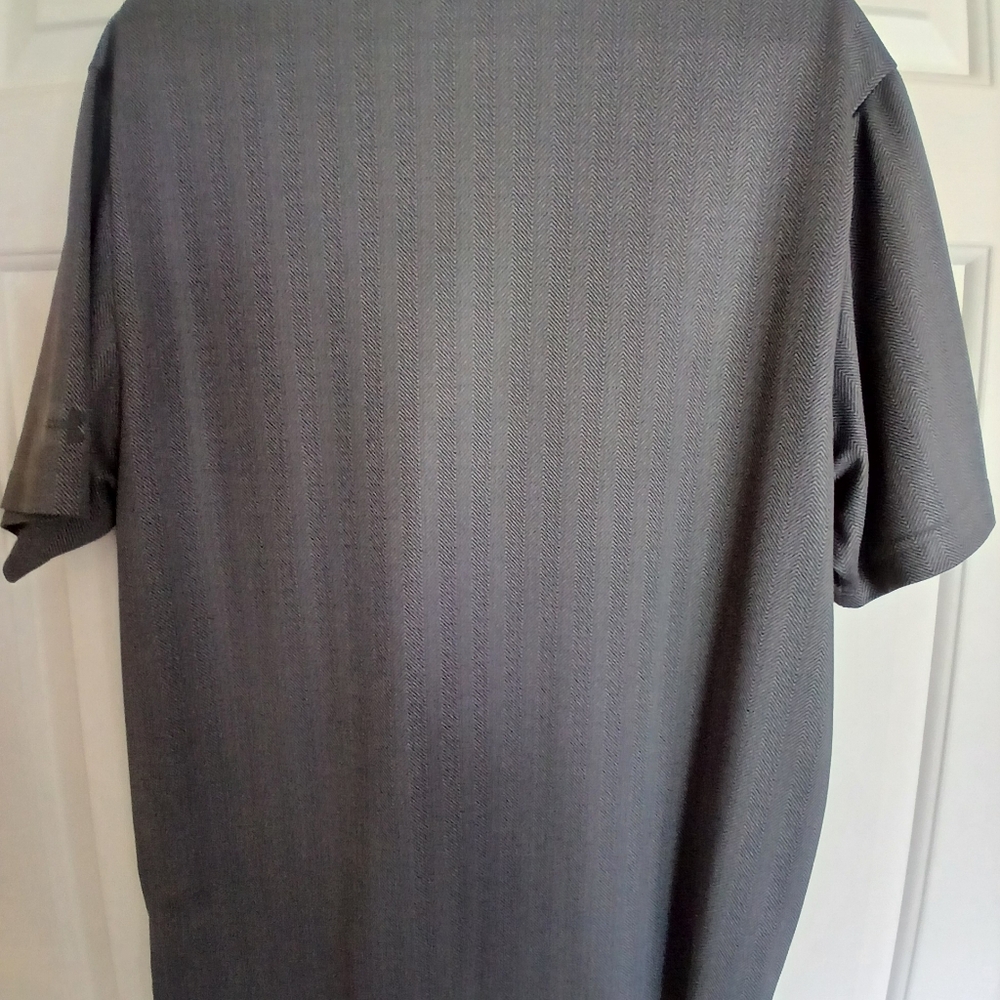 Under Armor LG Charcoal Polo Country Club Golf Shirt EUC Loose Fit Heat Gear - Picture 5 of 7